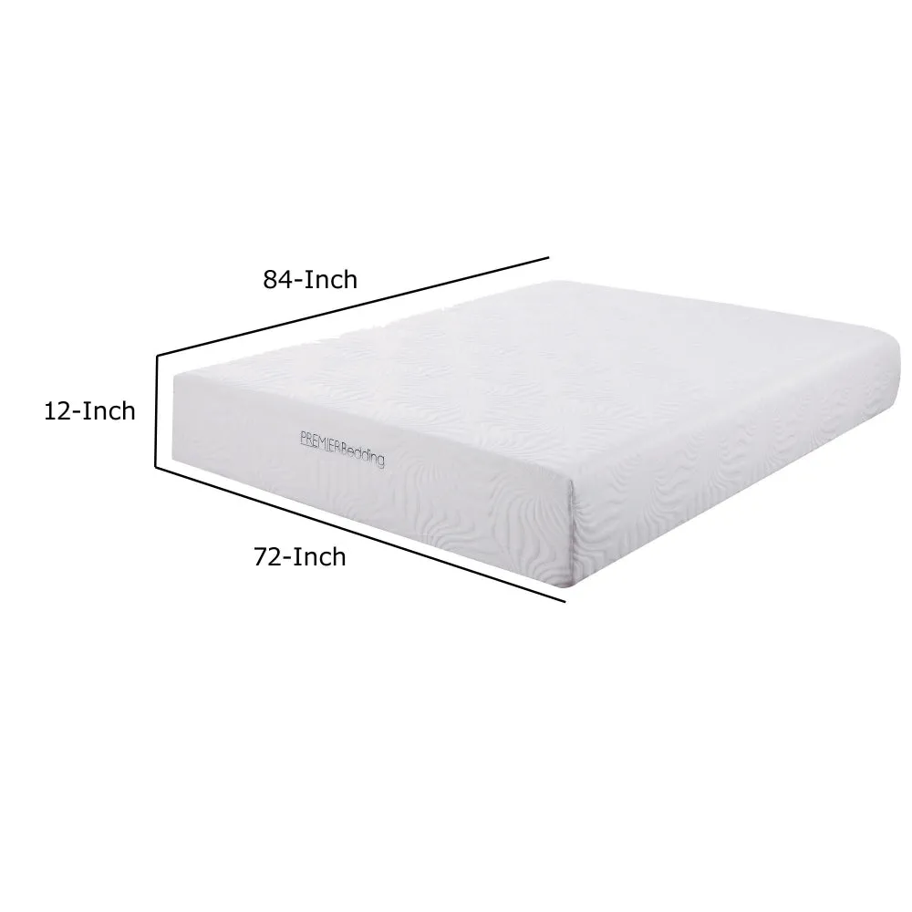 12 Inch Ultra Soft Memory Foam California King Size Mattress, US Certified By Casagear Home
