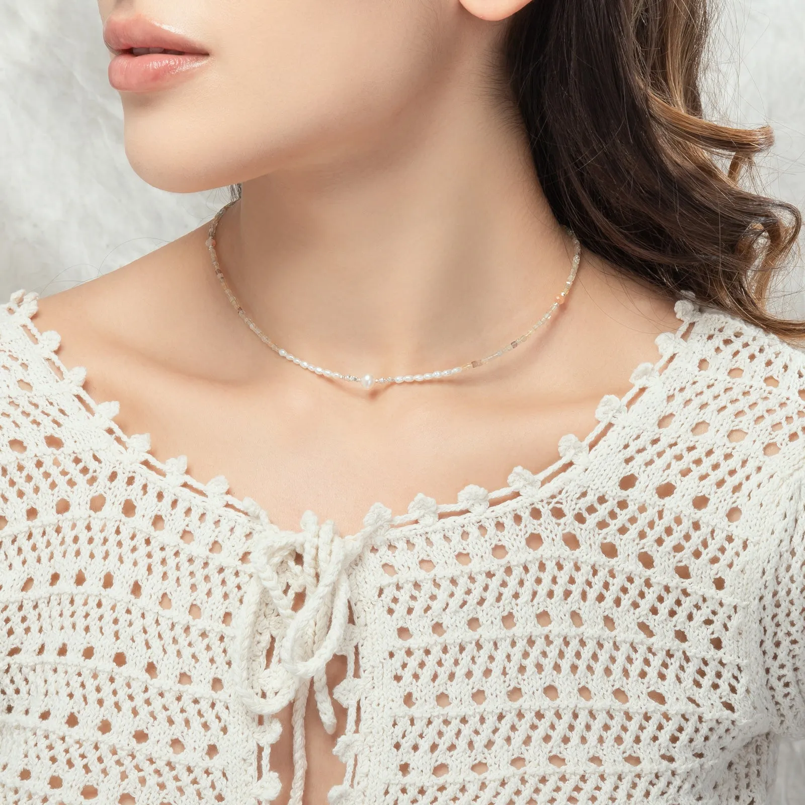 Multi Pearl Seed Bead Necklace