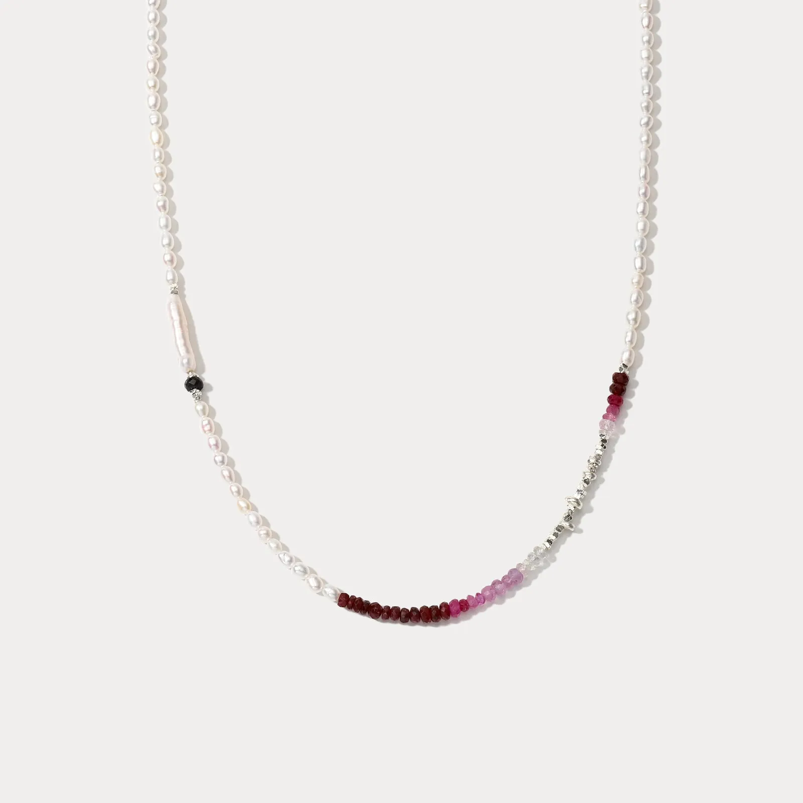 Multi Pearl Seed Bead Necklace