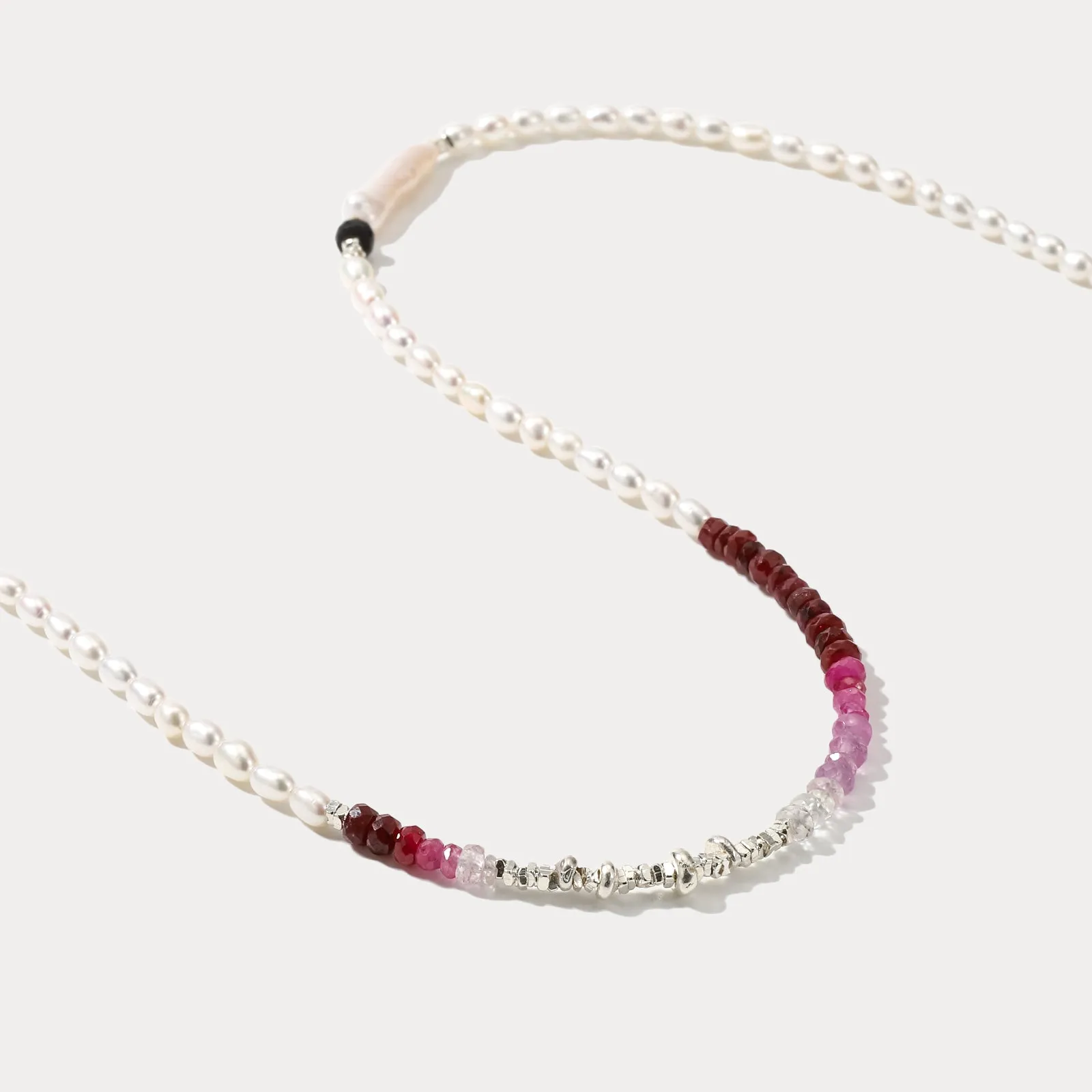 Multi Pearl Seed Bead Necklace