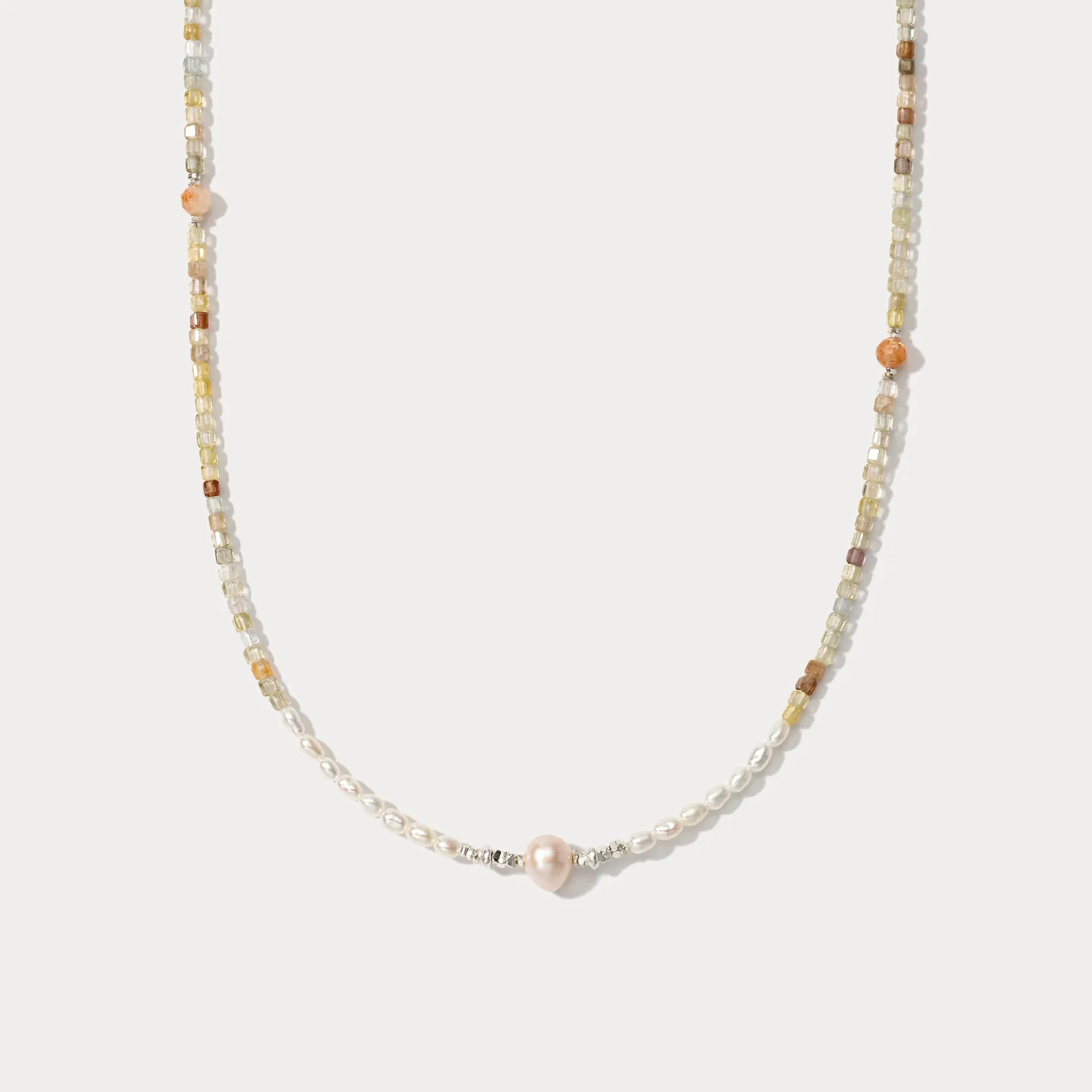 Multi Pearl Seed Bead Necklace