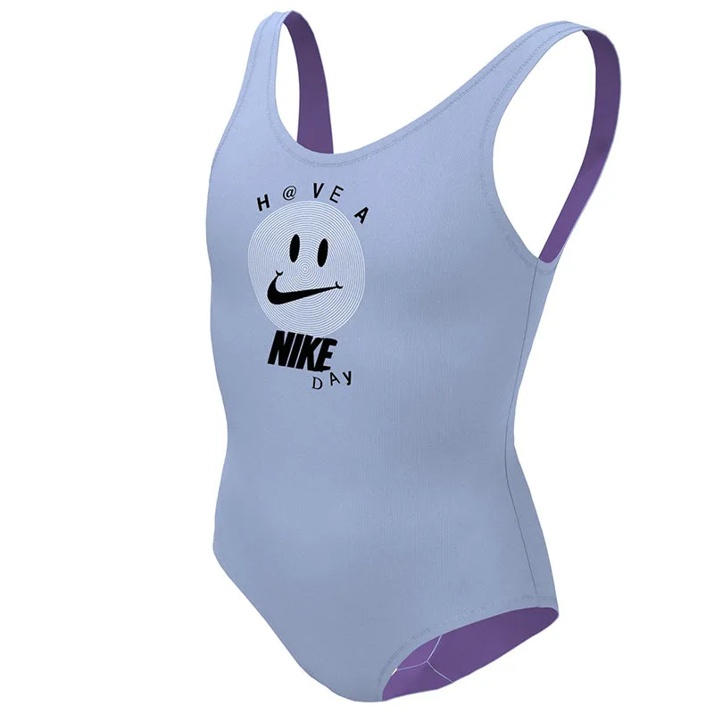 Nike - Girls' Multi Logo U-Back One Piece (Cobalt Bliss)