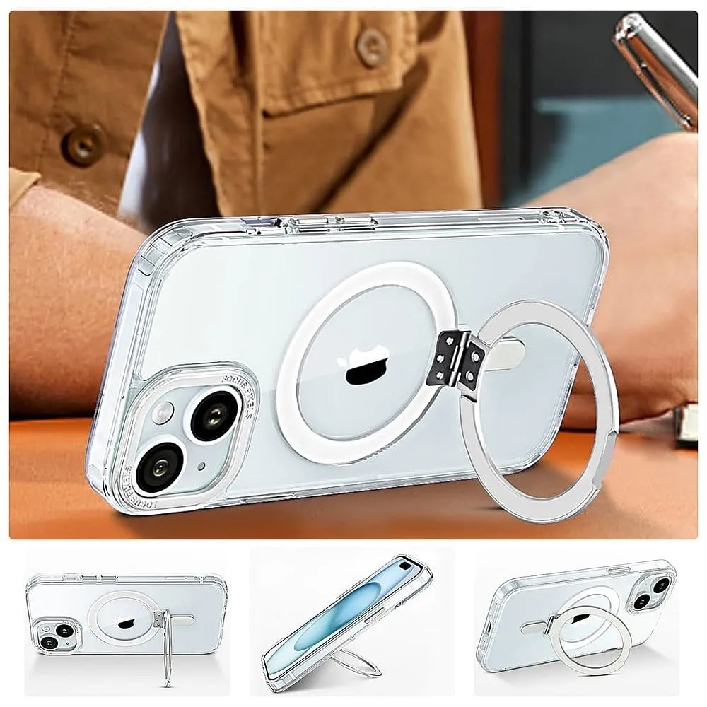 Venture Series Clear Kickstand Case - iPhone 15