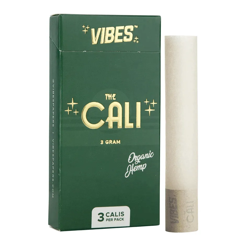 Vibes - The Cali - Organic Hemp - 3 Cones - 3 Gram - 8 Pack Box
